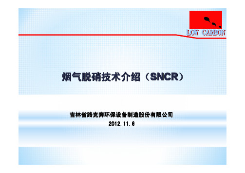 脱硝技术介绍(SNCR)