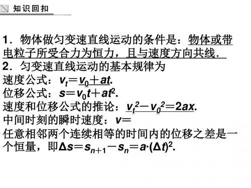 力与物体的直线运动