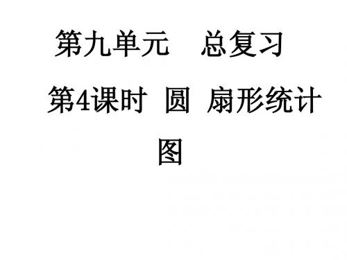 圆 扇形统计图总复习