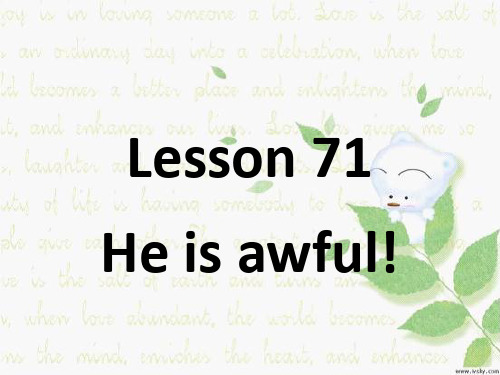 新概念英语NCE1_lesson71-72(共46页)课件