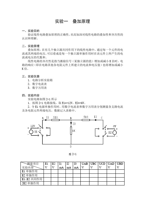 叠加原理、戴维南定理