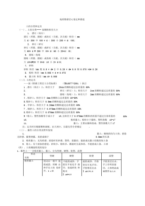 地质勘察岩心鉴定和描述