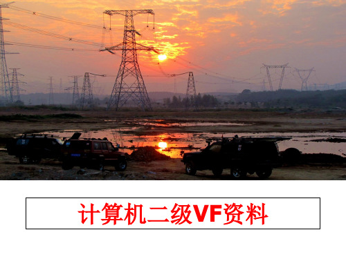 最新计算机二级VF资料