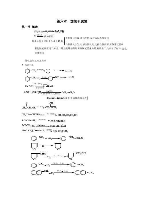 加氢和脱氢