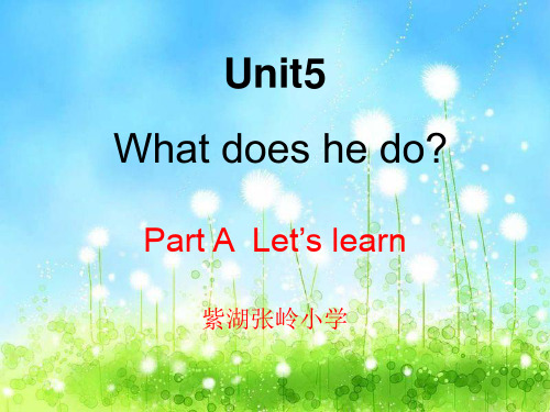 六年级上册英语课件Unit 5 What does he do ？人教(PEP) (9)PPT