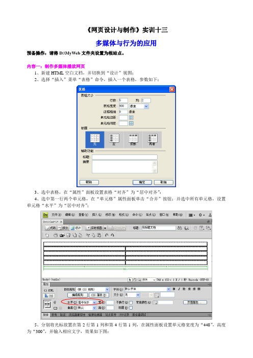 网页设计与制作