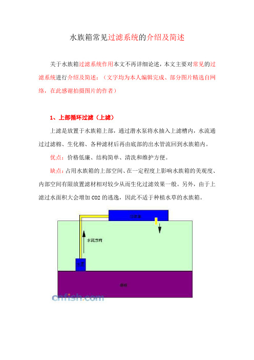 水族箱常见过滤系统的介绍及简述