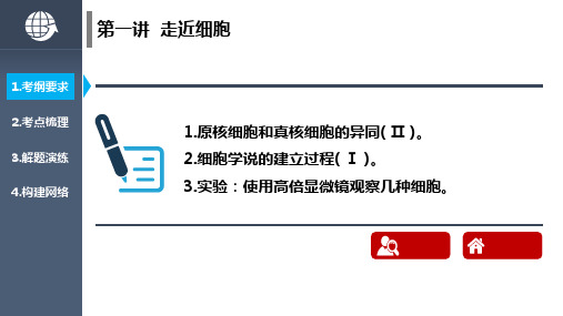 人教版生物一轮复习第一讲走近细胞共27张课件