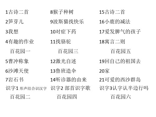 部编最新语文S版二年级语文下册全册课件2018版