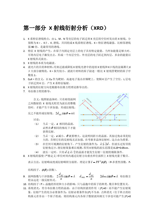 材料现代分析技术整理