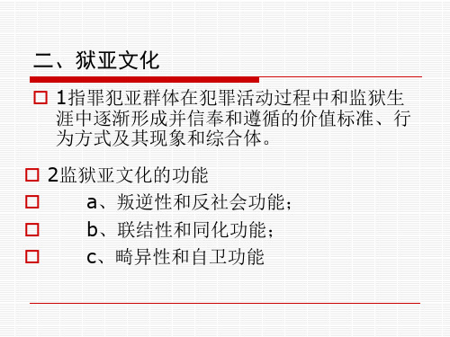 六 监狱的文化结构(二).