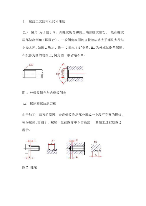 螺纹的标注方法