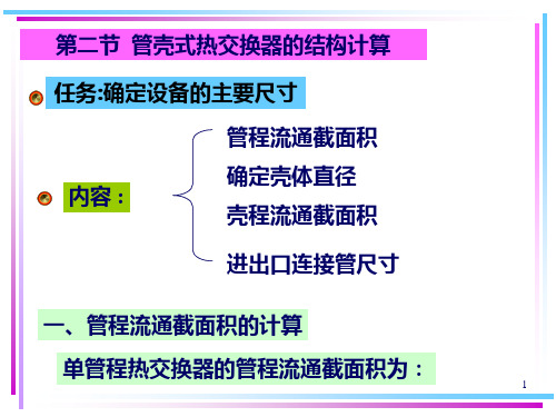 《热交换器原理与设计》管壳式热交换器设计22-23解析