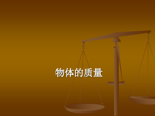 初中物理八年级上册 5.1  物体的质量  课件 _2