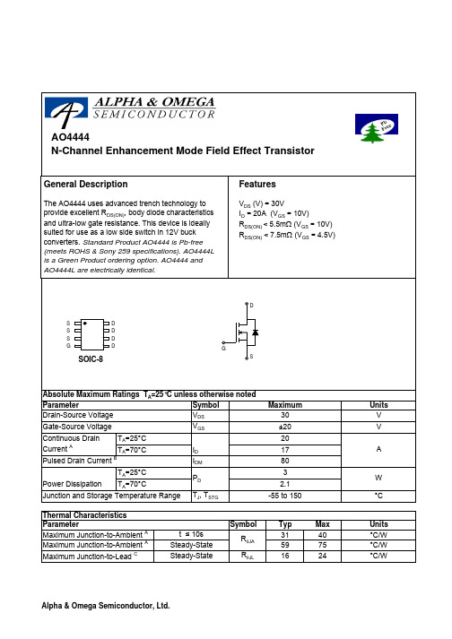 AO4444中文资料