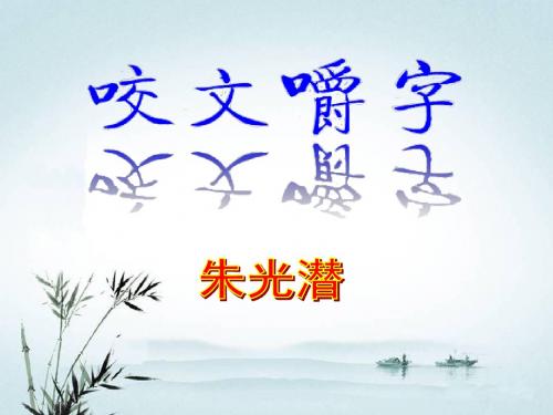 《咬文嚼字》