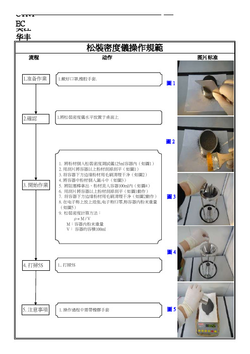 松装密度仪操作规范