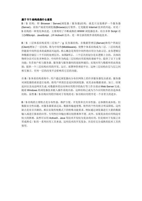 基于BS结构是指什么意思