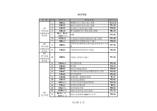 动力专业标准图集