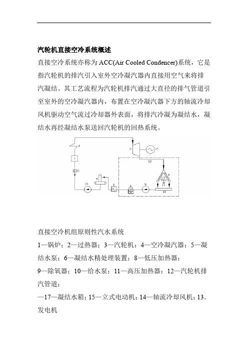 汽轮机直接空冷系统概述