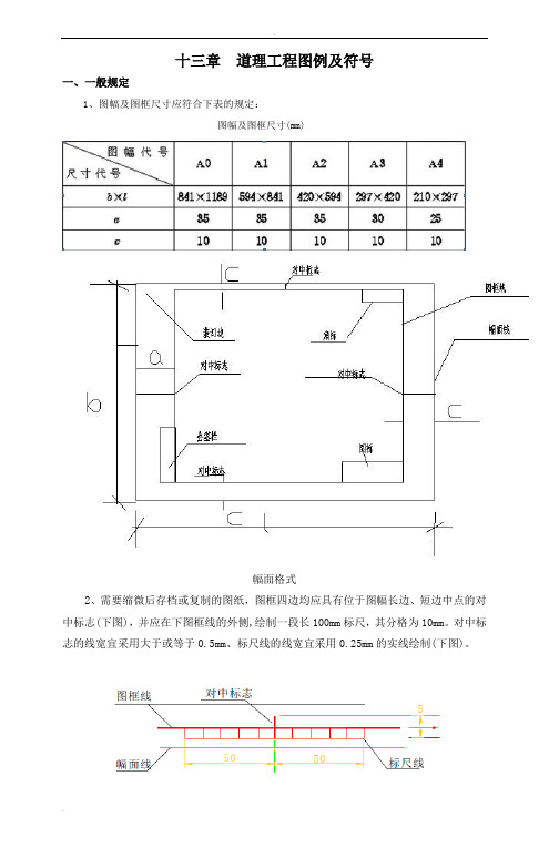 道理工程图例及符号