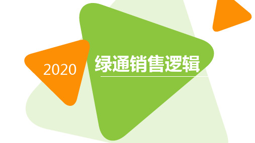 2020销售逻辑三句话讲泰康绿通对接产品促成52页