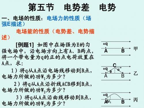 电场教案5-电势差、电势