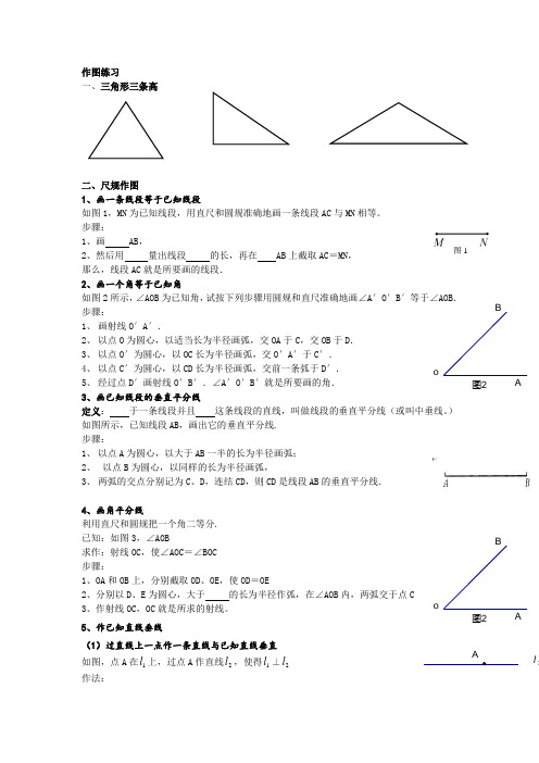 北师大七年级数学下作图