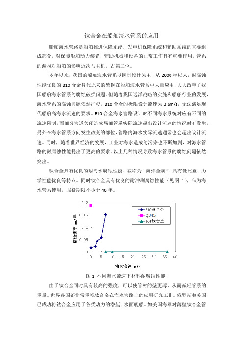 钛合金在船舶海水管系的应用