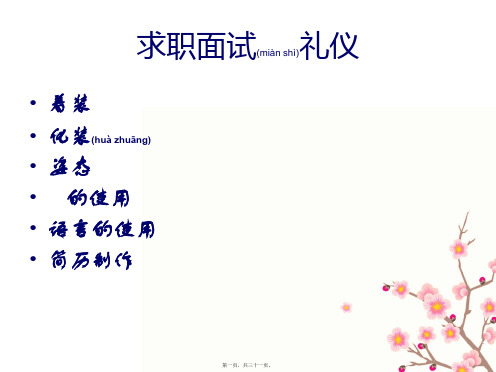 ,面试礼仪(PPT)