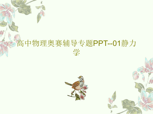 高中物理奥赛辅导专题PPT--01静力学共48页文档