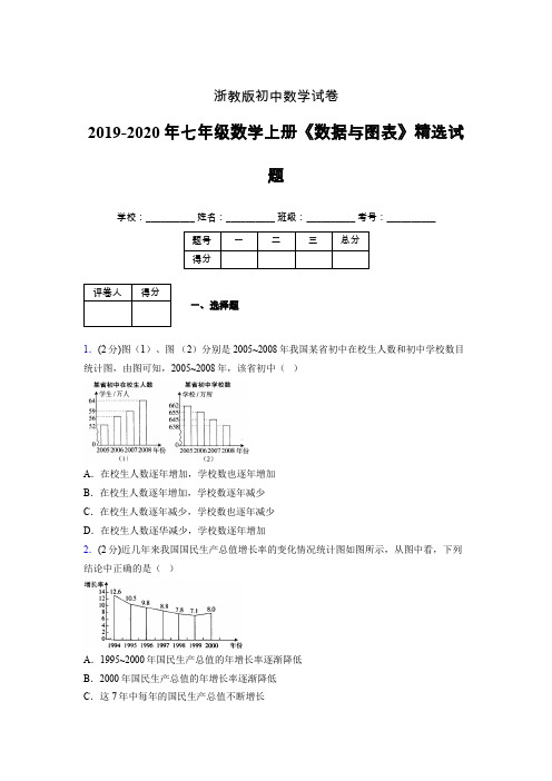 浙教版初中数学七年级上册第六章《数据与图表》单元复习试题精选 (190)