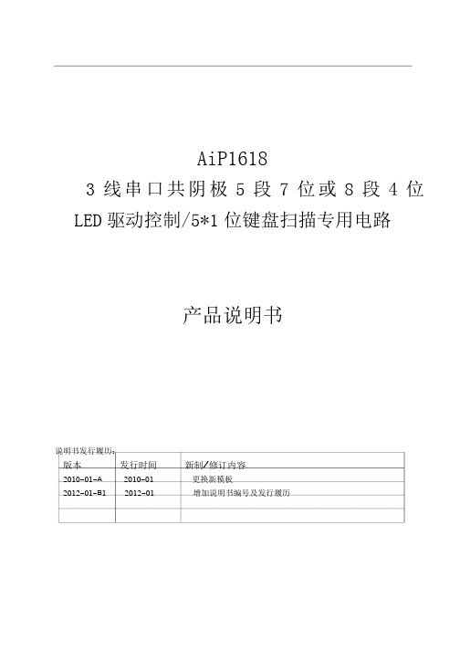 AIP1618 TM1618LED显示驱动芯片
