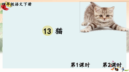 部编人教版四年级下语文13《猫》优质示范课教学课件