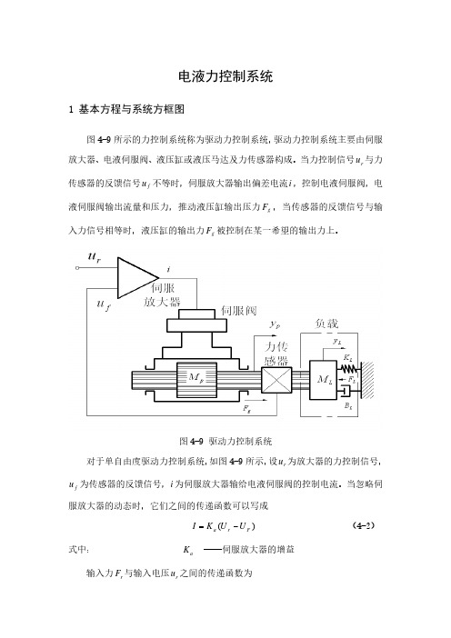 电-液力控制系统仿真实例