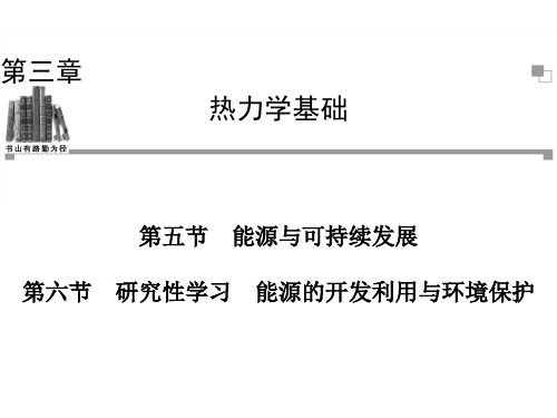 《研究性学习——能源的开发利用与环境保护》课件2