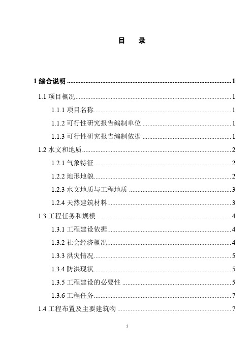 排洪渠工程建设项目立项报告