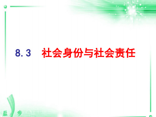 社会身份与社会责任