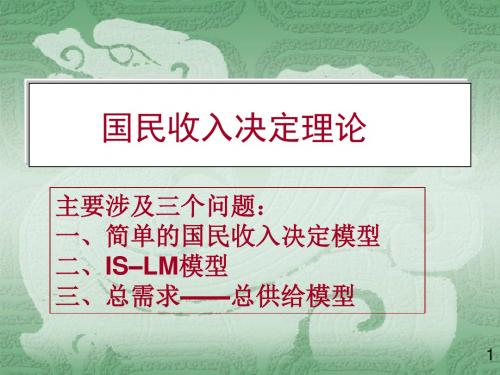 国民收入决定理论-经济学基础