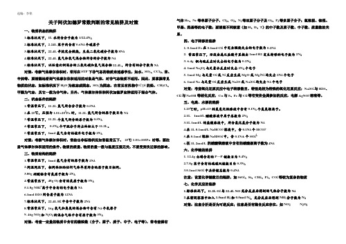 阿伏加德罗常数判断的常见陷阱及对策