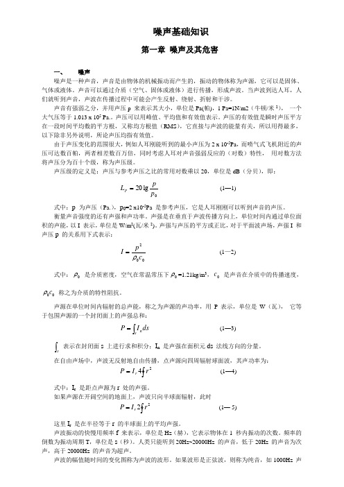 噪声培训教材之基础知识