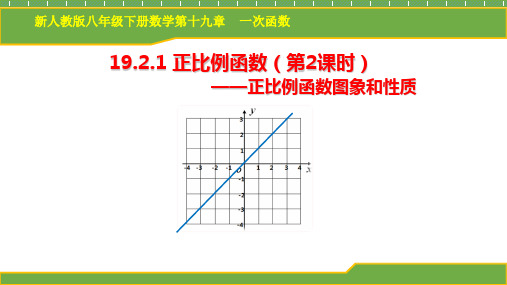 人教版数学八年级下册19.2.1正比例函数的图像和性质 课件(共24张PPT)