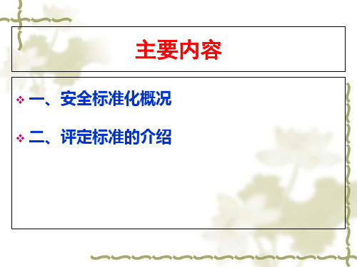 商场企业安全生产标准化简介