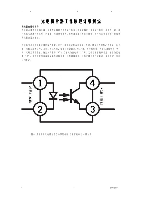 光电耦合器工作原理详细解说