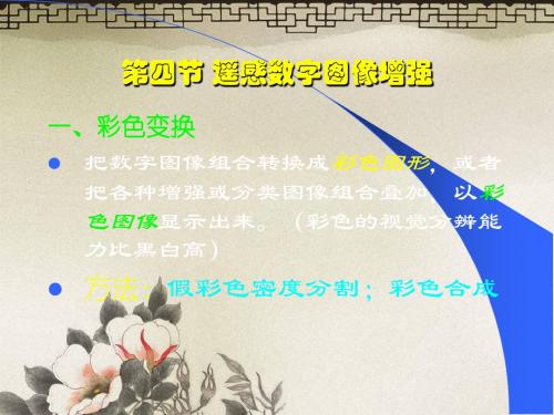 第四节遥感数字图像增强