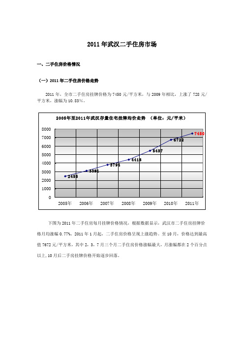 2011年武汉市二手住房市场盘点