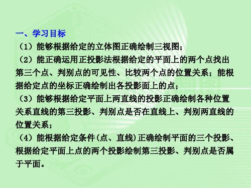 机械制图项目二点线面的投影