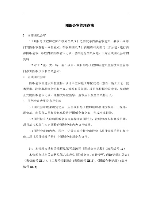 图纸会审管理办法