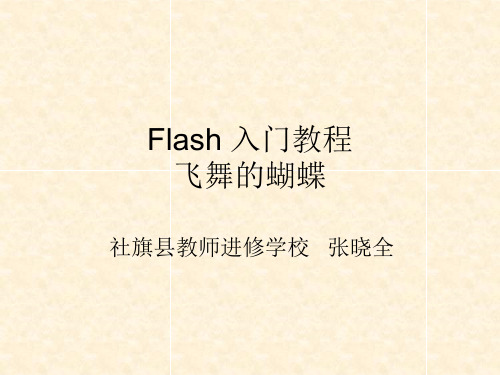 Flash 入门教程25：飞舞的蝴蝶