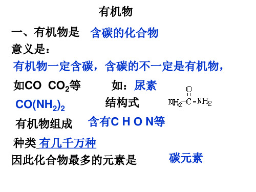 人教版选修5 第一章 认识有机化合物复习